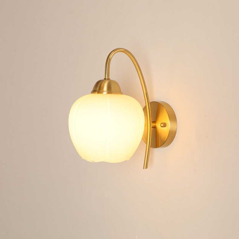 led brass wall lamp bedroom bedside simple light luxury remote control dimming living room TV background aisle stair wall lamp led brass wall lamp bedroom bedside simple light luxury remote control dimming living room TV background aisle stair wall lamp