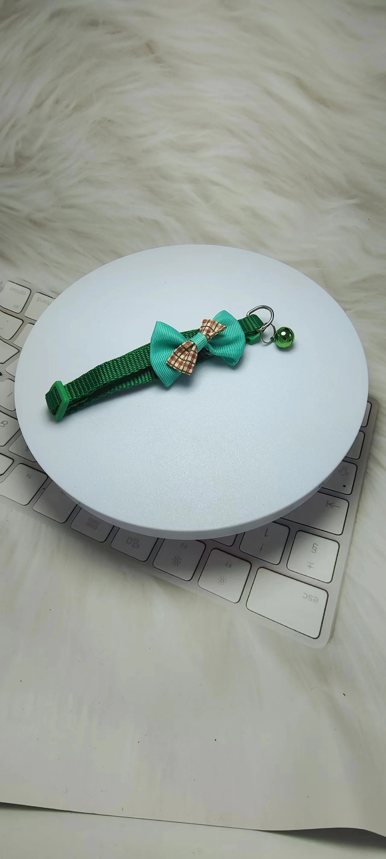 Pei Chong Beibei 1.0 collar a cuadros collar de lazo collar de gato collar de cachorro punto de fábrica