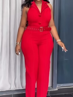 F 11550 V Neck Backs Jumpsuit �첱�B�wѝ ���R�d�W���羳