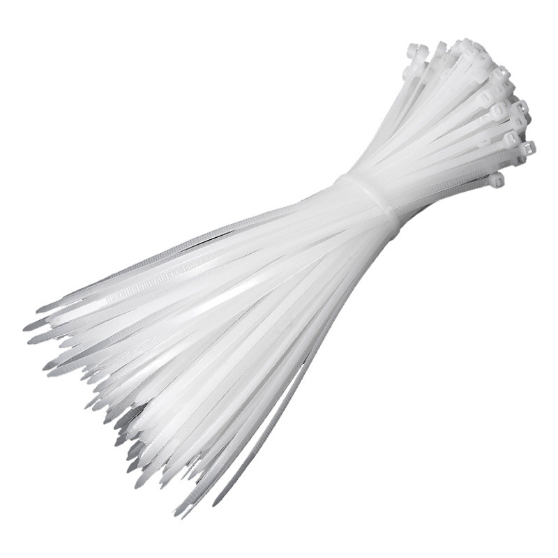 100 bridas de nylon spot nylon cable tie comercio exterior bridas de bloqueo automático fabricante al por mayor neutral