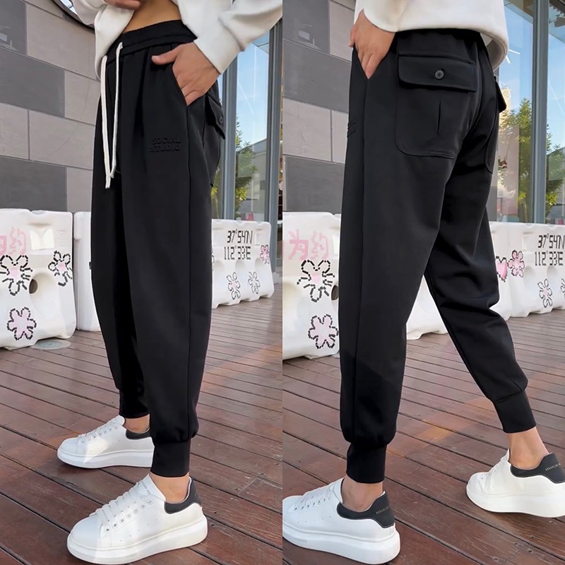 Autumn demi-season fashionable solid color trousers
