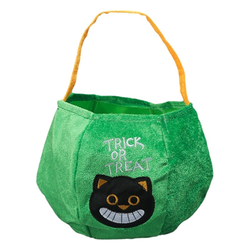 Bolsa de calabaza de Halloween, bolsa de azúcar, fiesta fantasma, ambiente festivo, decoración, bolsa de dulces, festival fantasma, barril de calabaza