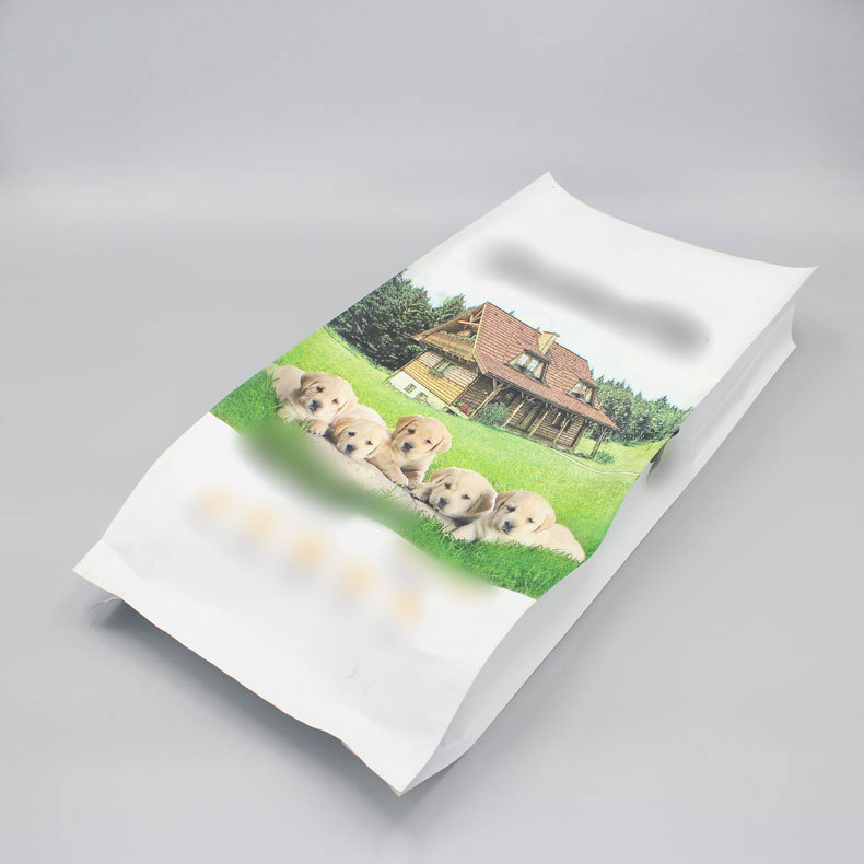 厂家生产猫粮狗粮宠物食品袋四边封凹印定做拉链复合袋免费印logo