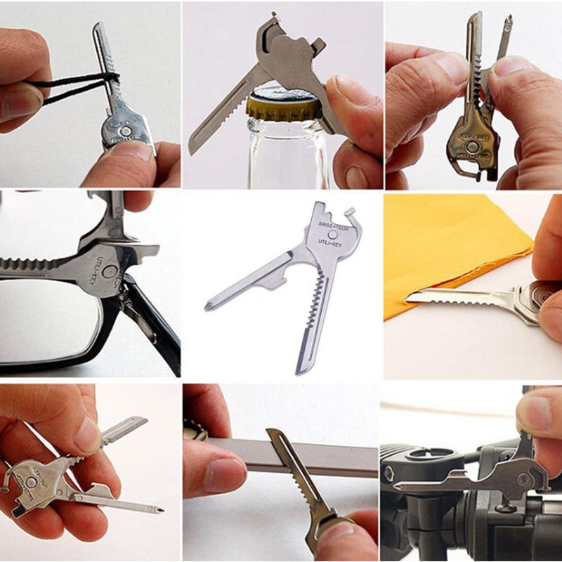 Travel universal keychain, pocket knife