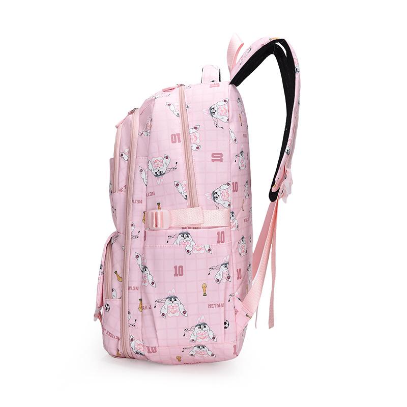 Refrigerador tipo puerta abierta serie de mochila de dibujos animados estudiantes de gran capacidad simple y ligera para hombres y mujeres de alto valor facial mochila del campus