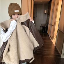 美式复古机车皮外套女短款2025冬季新款羊羔毛皮毛一体美拉德夹克