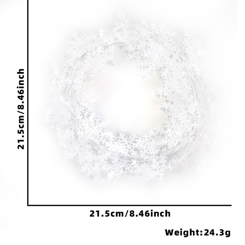クリスマス装飾花輪雪花杖色条針金クリスマスツリー配置シミュレーションベリー緑葉引き花針金|undefined