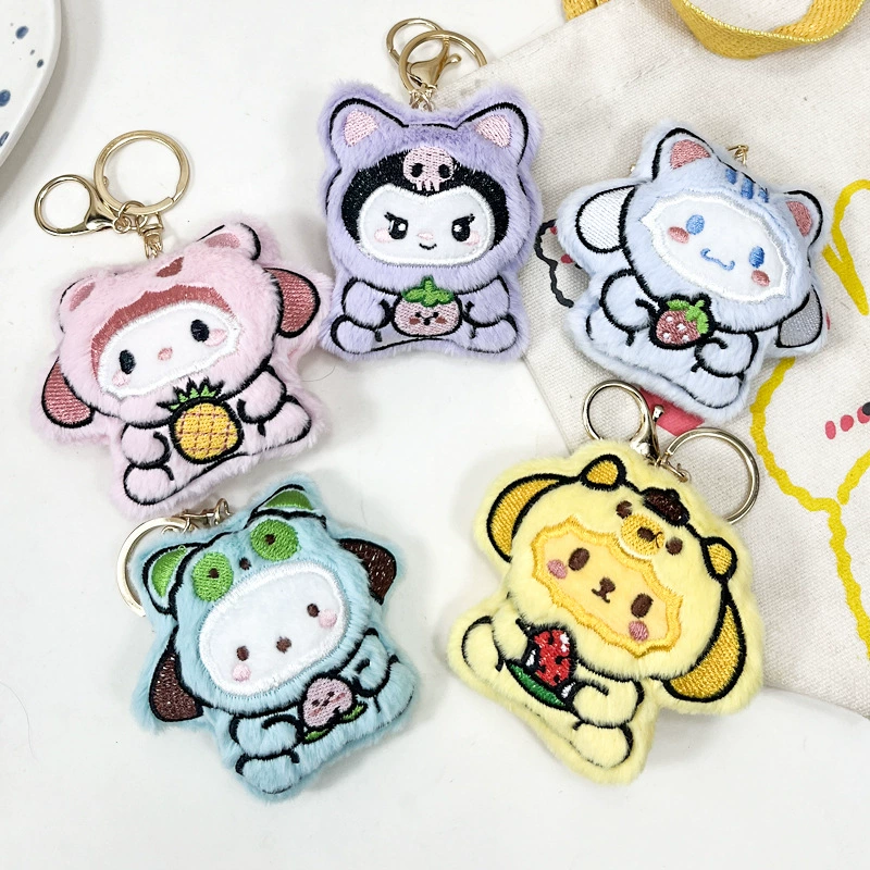 Sanrio, мультяшная плюшевая подвеска, милое украшение для сумки, кукла, подарок на день рождения