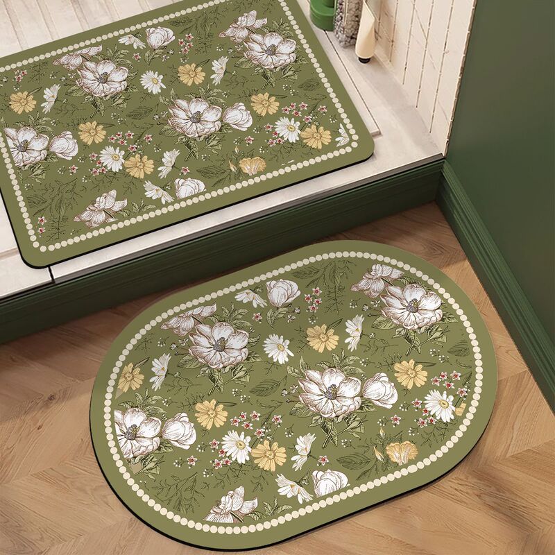 Household Bathroom Absorbent Floor Mat, High-End Bathroom Foot Mat, Non-Slip and Dirt-Resistant Diatomaceous Earth Mat for the Shower Room Entrance Household Bathroom Absorbent Floor Mat, High-End Bathroom Foot Mat, Non-Slip and Dirt-Resistant Diatomaceous Earth Mat for the Shower Room Entrance