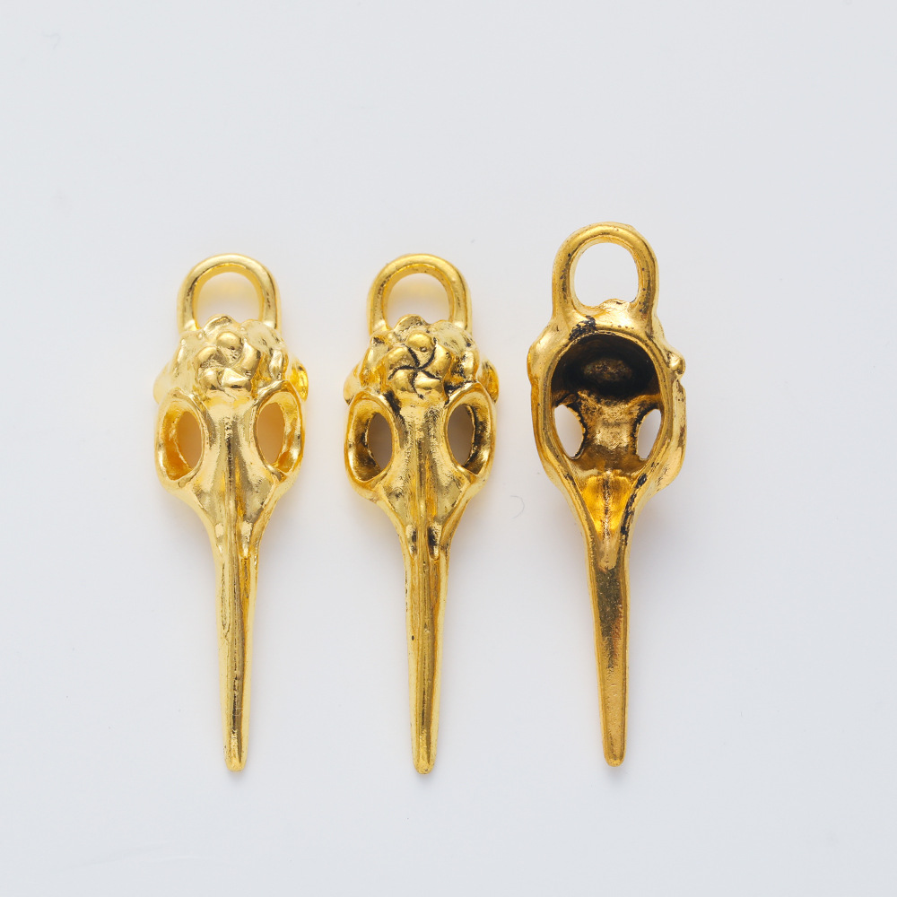 6g Weight Pendant Jewelry Making Type DIY Jewelry Accessories Classification 1 Piece Quantity Alloy Material Solid Color, Bird Pattern Plating Design Retro Style 1 Piece Alloy Solid Color Bird Pendant DIY Jewelry Accessories 8