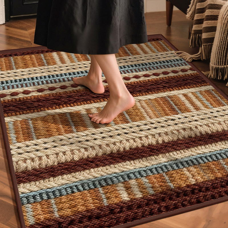 American-Style Retro Easy-Care Water-Absorbent Entrance Mat, Durable Non-Slip Doormat for Home Use American-Style Retro Easy-Care Water-Absorbent Entrance Mat, Durable Non-Slip Doormat for Home Use