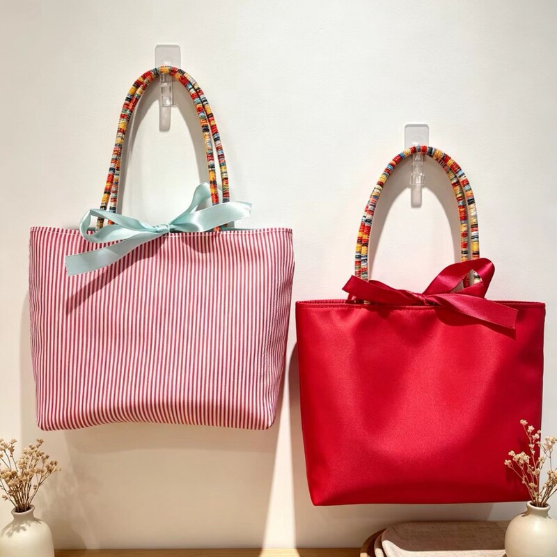 Double-layered bowknot Korean-style gift bag, versatile handbag for women, bridesmaid gift, casual women's bag Double-layered bowknot Korean-style gift bag, versatile handbag for women, bridesmaid gift, casual women's bag
