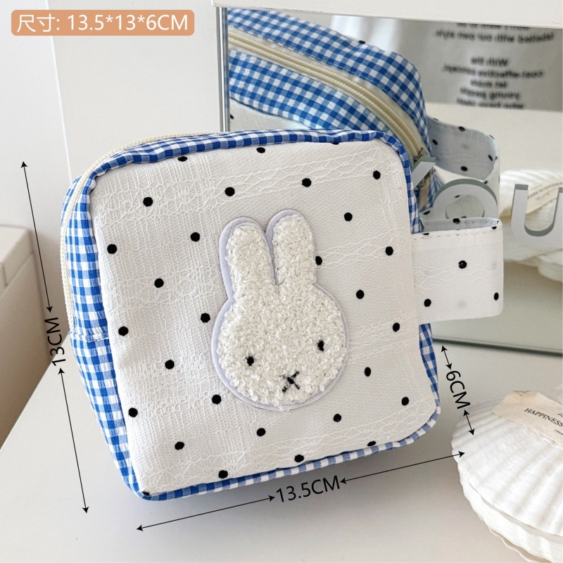 Tengyi original lindo gato de dibujos animados bolsas de maquillaje portátiles de gran capacidad para niñas bolsas de almacenamiento de maquillaje nuevas image 12