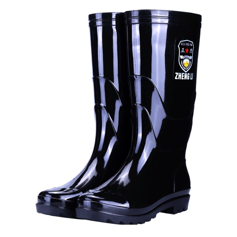 Shanghai Brand Labor Protection Rain Boots with Thick Rubber Soles for Men, Waterproof, Non-Slip, Acid and Alkali Resistant Water Shoes, Kitchen Rubber Boots