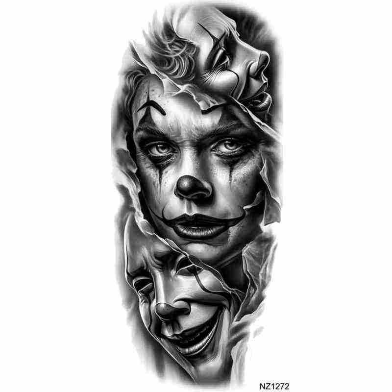 Nuevos productos transfronterizos de tatuaje de ángel, pegatinas de tatuaje de brazo europeas y americanas, tatuaje temporal Temu