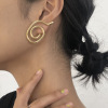 Design fashionable metal earrings, European style, suitable for import