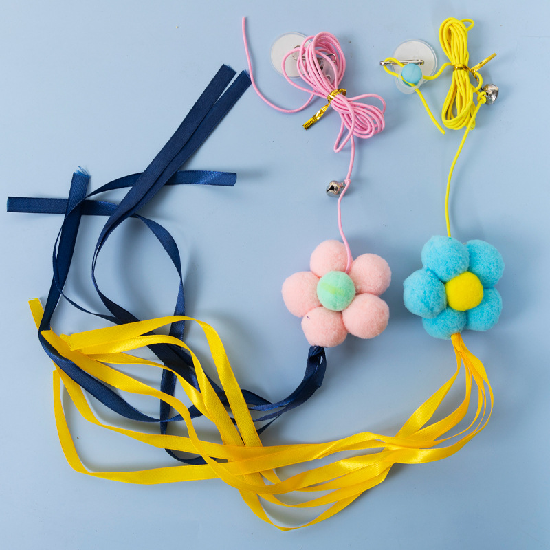 Venta al por mayor Internet celebridad gato cuerda elástica puerta colgante gato divertido palo mascota auto-Hola columpio gato juguete colgante gato juguete