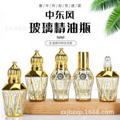 卸売り中東精油瓶香水分注瓶化粧品分注瓶ガラス瓶厚透明ガラス空瓶