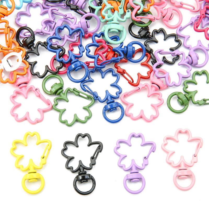 Candy Color Alloy Paint Petal Keychain DIY Accessories Homemade Creative Bag Hanging Pendant Jewelry Material Candy Color Alloy Paint Petal Keychain DIY Accessories Homemade Creative Bag Hanging Pendant Jewelry Material