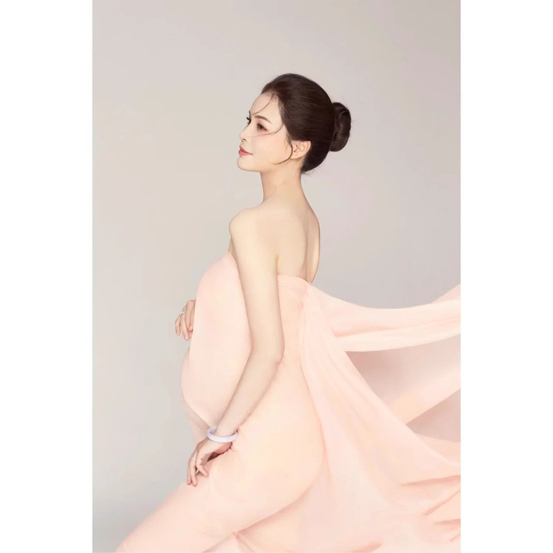 Cross-border Art Photography Theme Photo Studio Maternity Photo Clothing Beautiful Pregnant Mother Elegant Cute Chiffon Tube Top
