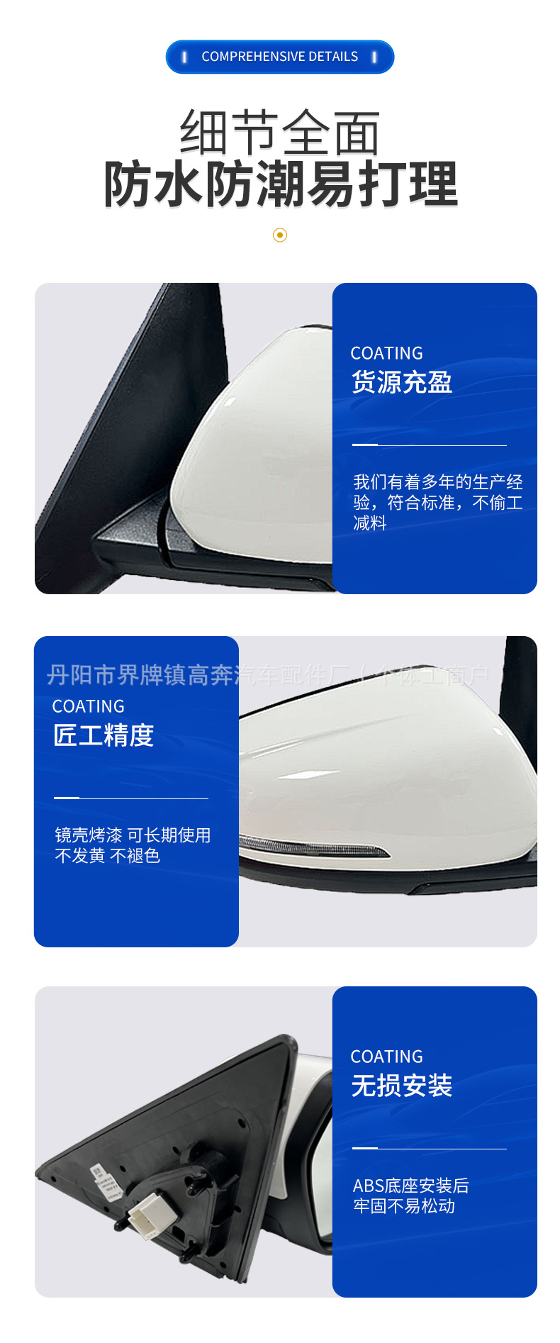 Suitable for 2020-2024 Ix25 Rearview Mirror Assembly, Factory Direct Sales, Ix25 Reflector