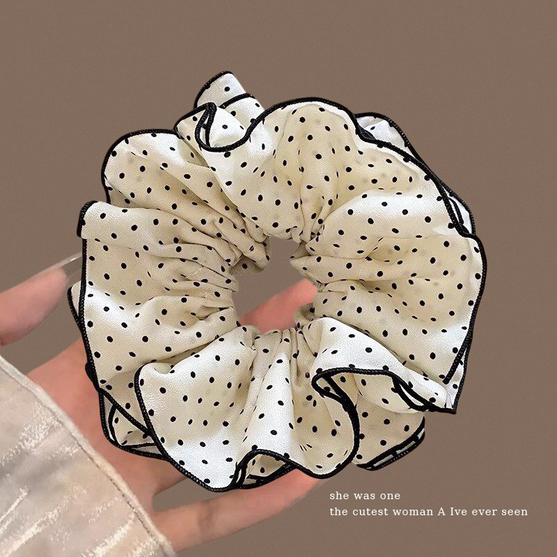 Nuevo scrunchie de encaje multicapa 2026 para mujer, lazo para el pelo de alta gama, accesorio suave para el cabello estilo coreano.