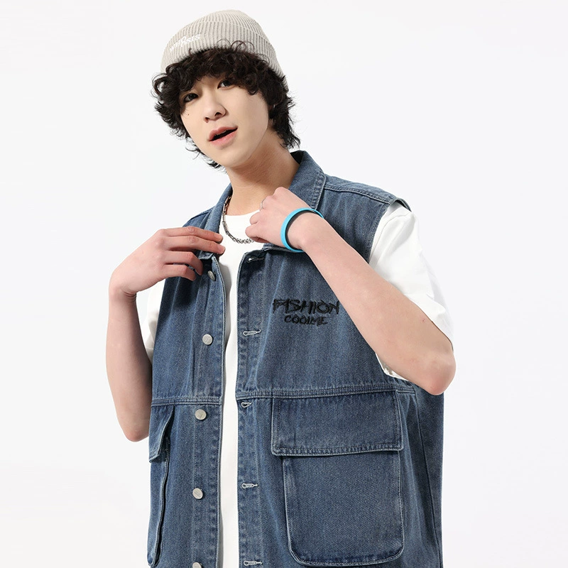 Autumn denim vest, Japanese jacket