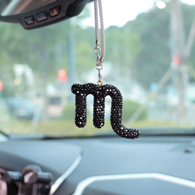 Car hanging, rearview mirror pendant car - black-diamond-scorpio