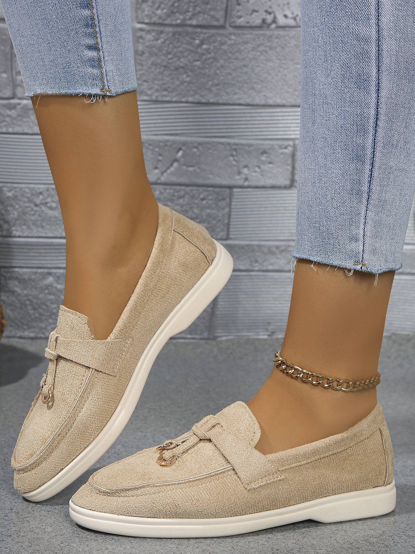 Women's Shoes suede flat soled large size low top single shoes _voghion.com