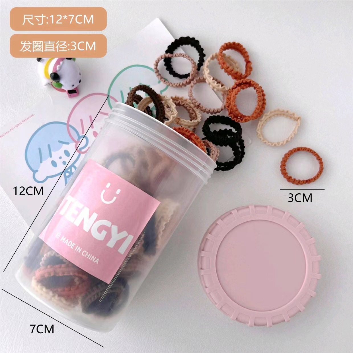 Estilo coreano de alta cuerda de Pelo elástico de las mujeres anillo de toalla simple banda de goma cuerda de pelo de cola de caballo alta anillo de pelo de bebé