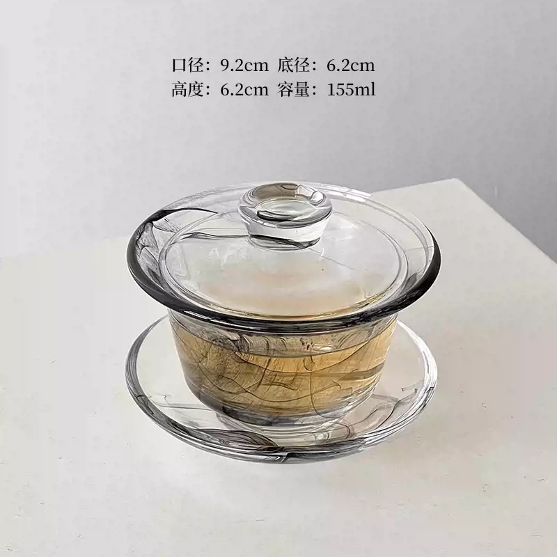 잉크 검은 뚜껑 커버 그릇 + 그릇 매트