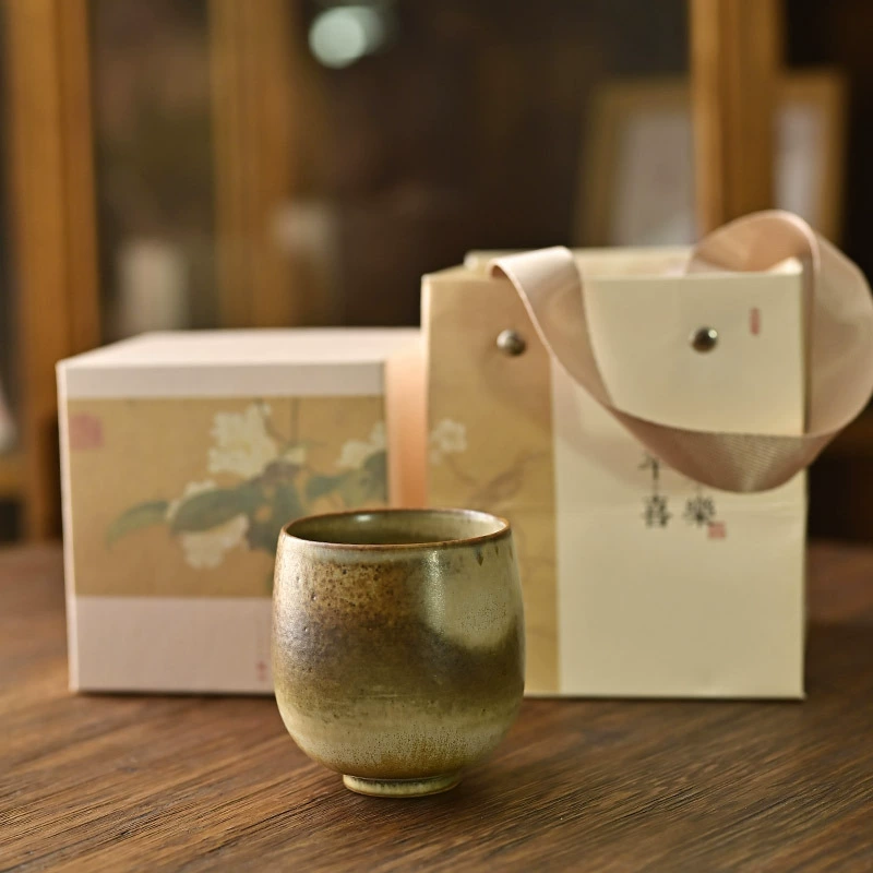 Чашка для чая (Jingdezhen), ручная роспись, чайхуанская печная глазурь, керамическая, ручная работа
