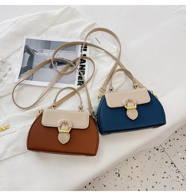 Versatile Women Colour-blocking Shoulder Bag For Work And Commuting_voghion.com