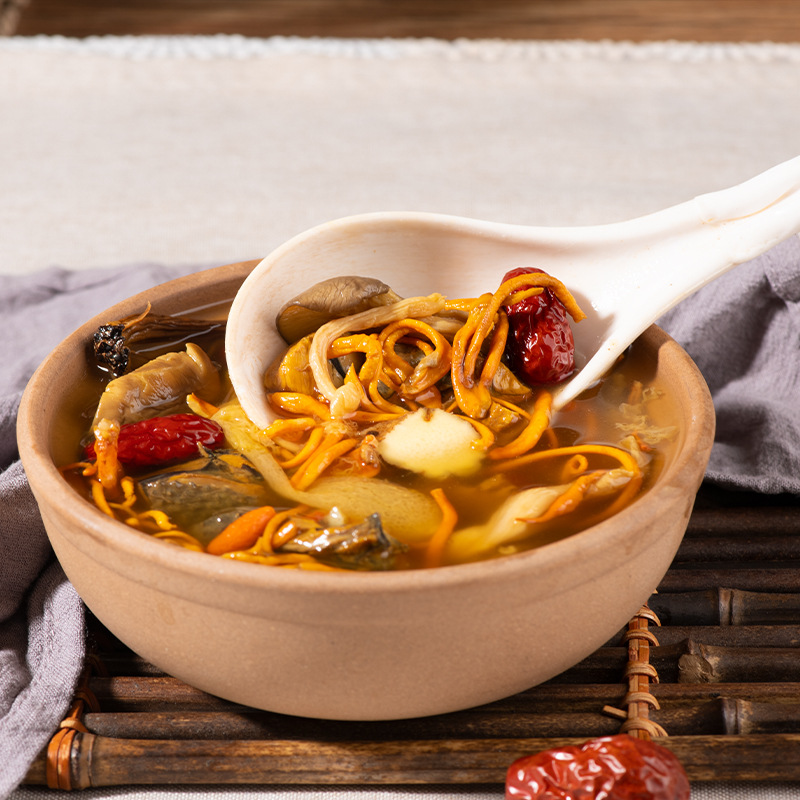 Colorful Mushroom Soup Pack with Huaili Fast Live Streaming Version, Distributing Yunnan Specialty Mushroom Soup with Bamboo Fungus Dried Goods