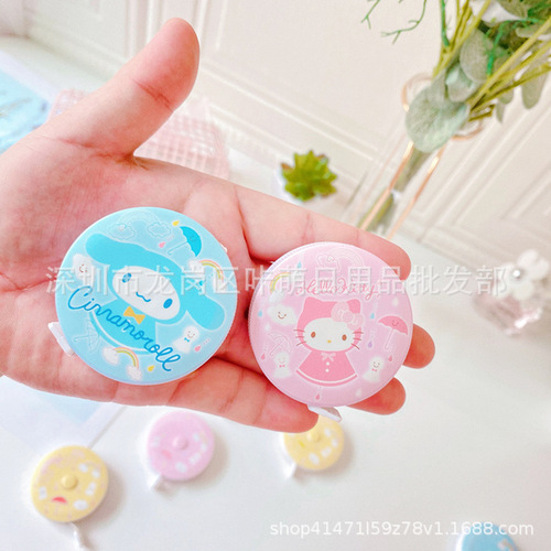 Cartoon mini tape measure, Kurome portable small soft ruler, little white dog measuring measurements, clothes measuring ruler, meter ruler