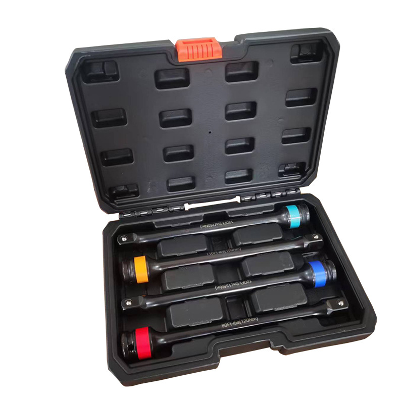 跨境电商4件套设置扭矩延长杆套装 90-110ft-lb加长扭力接杆组套