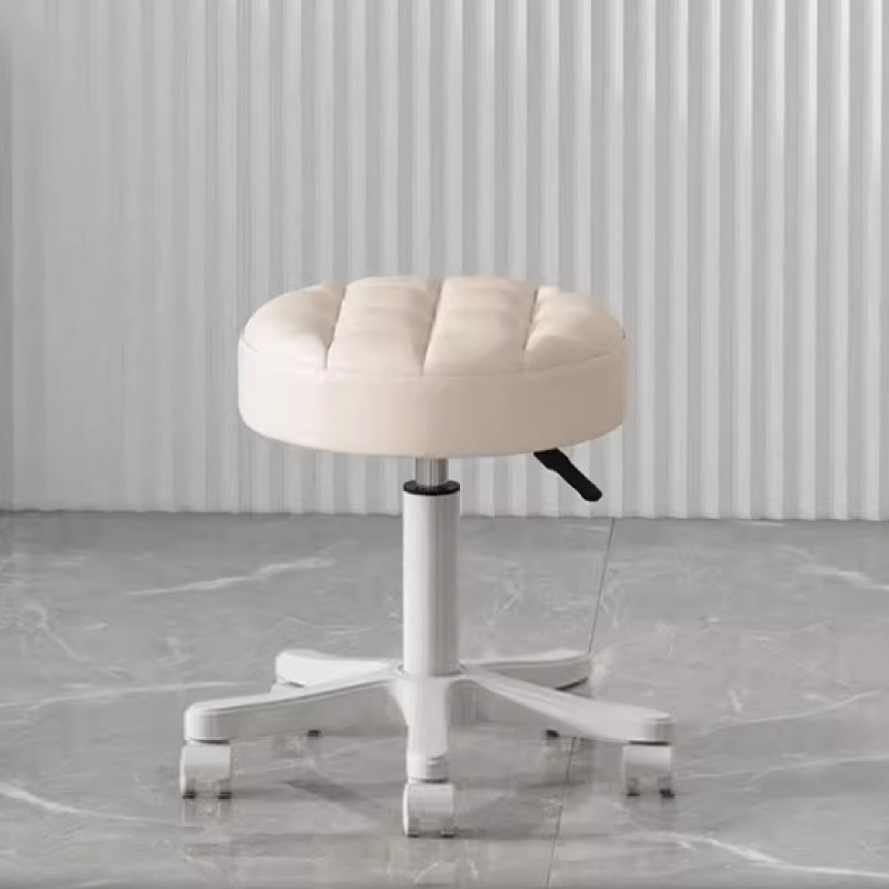 Xiaomi white thickened round seat without back + nylon silent wheel♢♢