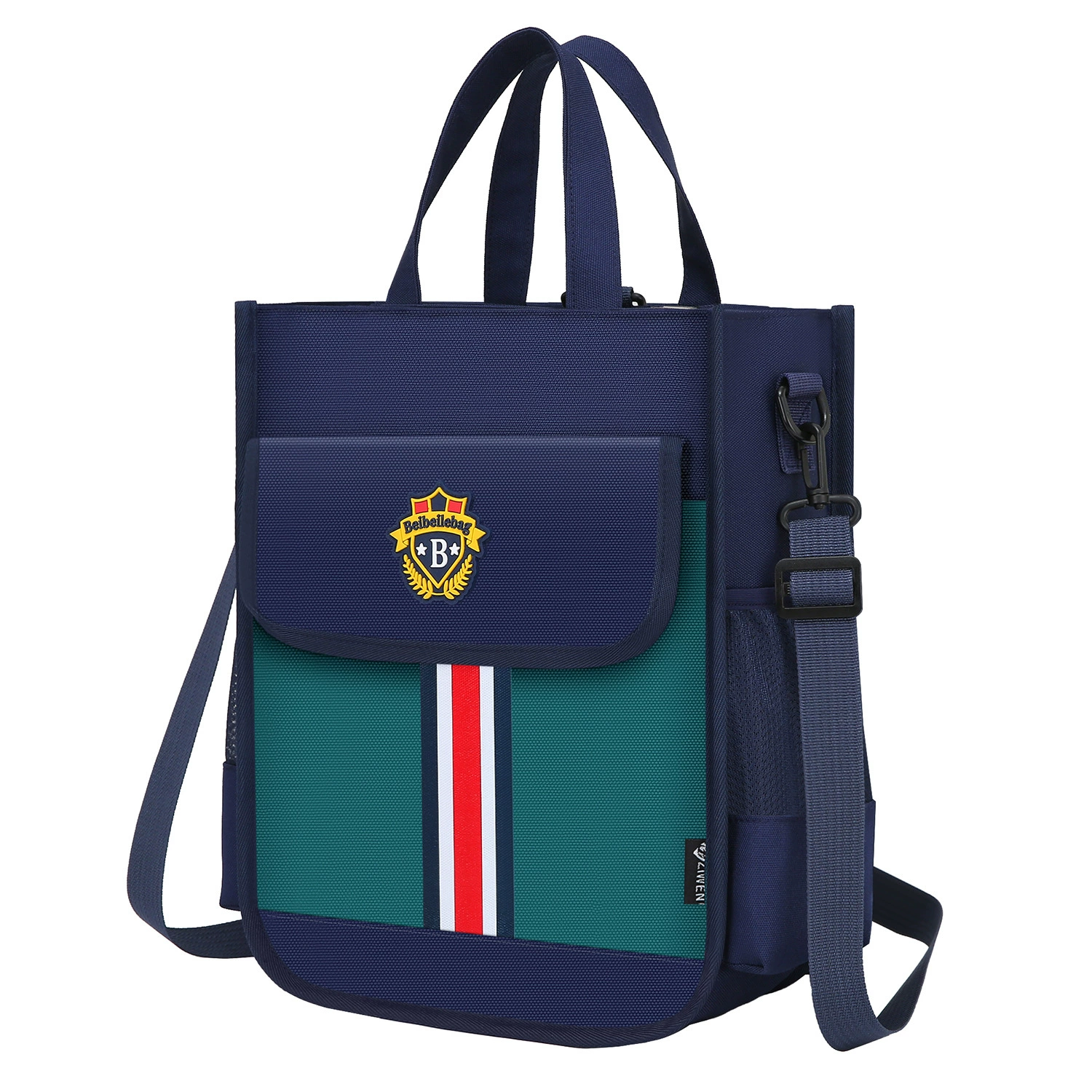 Linen bag, book bag, capacious study bag for boys, handheld backpack, for secondary school