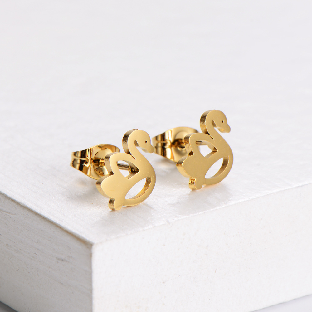 AML Boutique Set Jewelry White Swan Best-Selling Womenu0027s New Trend Cutting Polished Pendant Cros