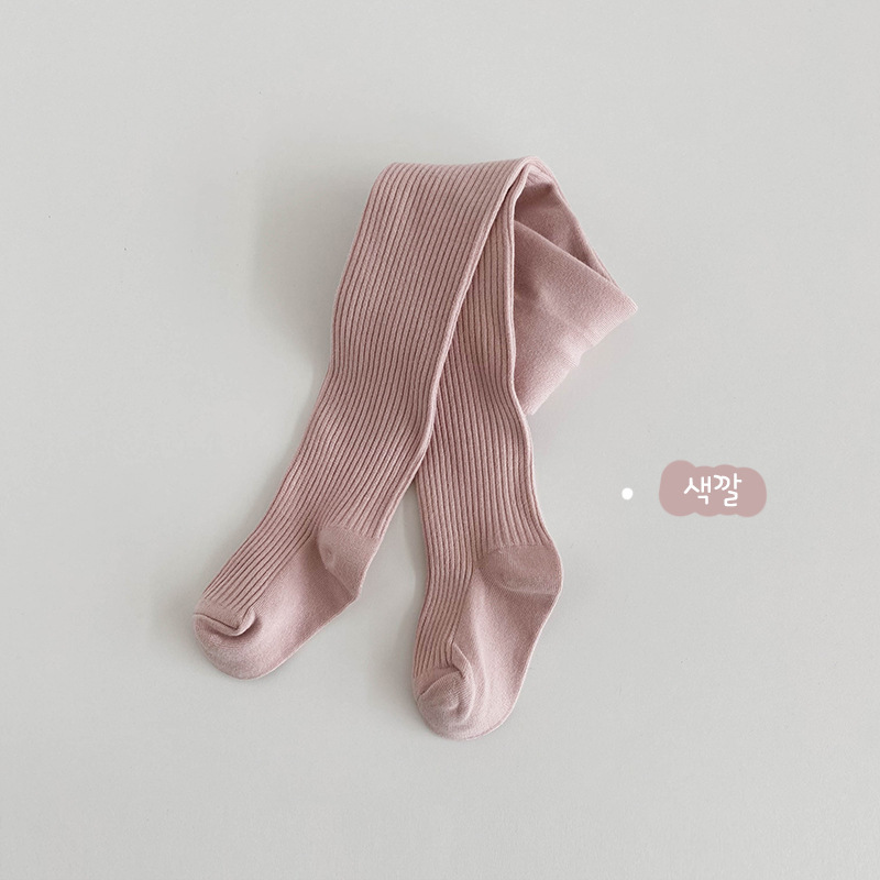 1385 pantimedias para niños al por mayor de Primavera de color sólido de doble aguja de los niños leggings de algodón tira de los NIÑOS Calcetines de baile