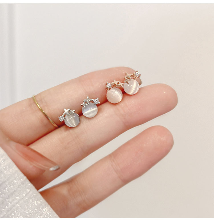 Macskaszem kő fülbevaló nőknek elegáns ékszerek_voghion.com