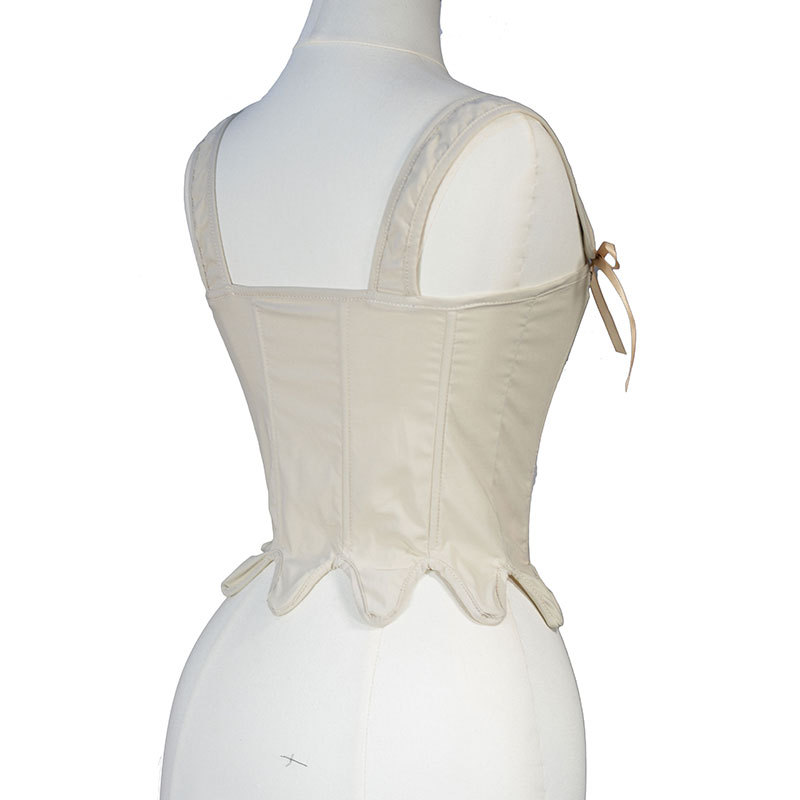 21175 Slim sarga algodón comercio exterior ropa de mujer verano nueva moda corbata delantera cintura de espina de pescado slim sin mangas