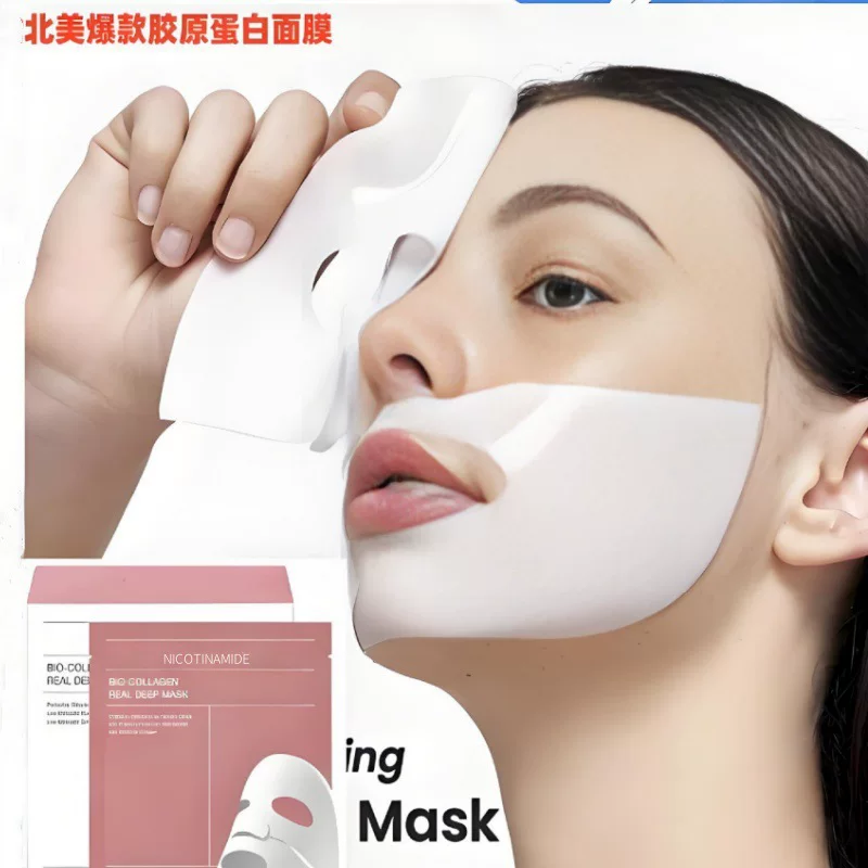 BIO-COLLAGENREAL DEEP MASK биологическая коллагеновая маска увлажняющая наклейка для сна на границе