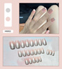 Nail stickers for nails, detachable fake nails for manicure, french style, wholesale, ready-made product