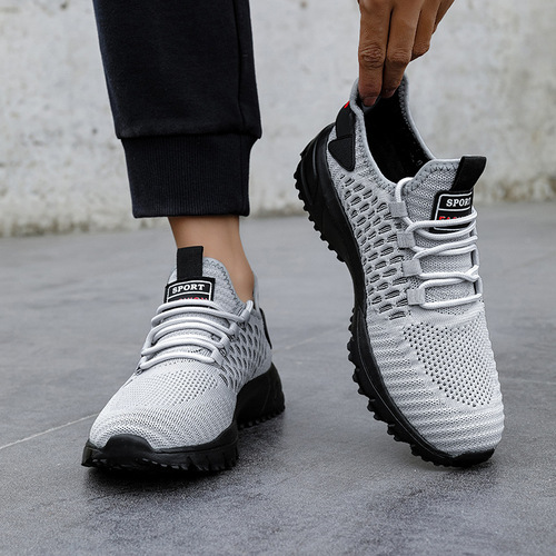 Men's Shoes 2025 Summer Autumn Lightweight Air-Weave Breathable Mesh Sports Shoes for Men Casual Running Travel Shoes Wholesale