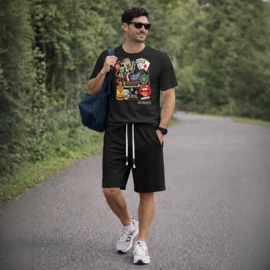 男式运动套装;男式背心;男式T恤