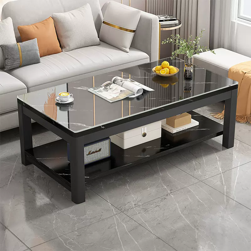 岩板茶几桌子客厅家用小户型出租屋办公室简易简约现代长方形茶台