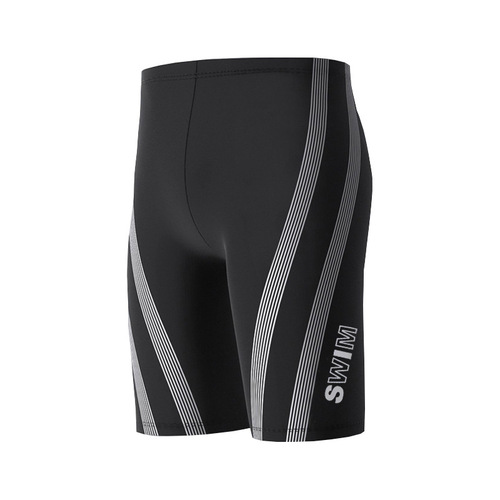 Plus-size five-point swimming trunks for men, loose sports large size men's swimsuits, professional quick-drying swimming trunks, adult hot spring wholesale