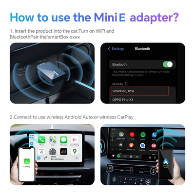 Simsiz CarPlay və Android Auto Carplay Box Mini Plug-In