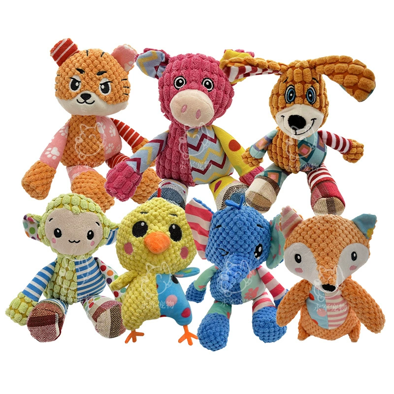 Новая плюшевая игрушка для домашних животных звуковая бумага шлифовальные зубы устойчивая к укусам Милая мультяшная собака игрушка товары для домашних животных в наличии